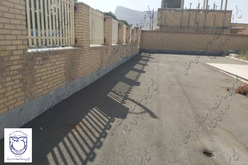محوطه سازی مرکز خدمات جامع سلامت دهسرخ 